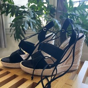 Steve Madden Lace-up Espadrille Wedge Sandals